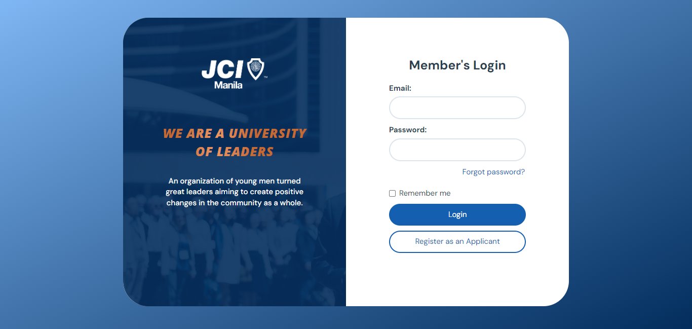 JCI Manila Membership Portal